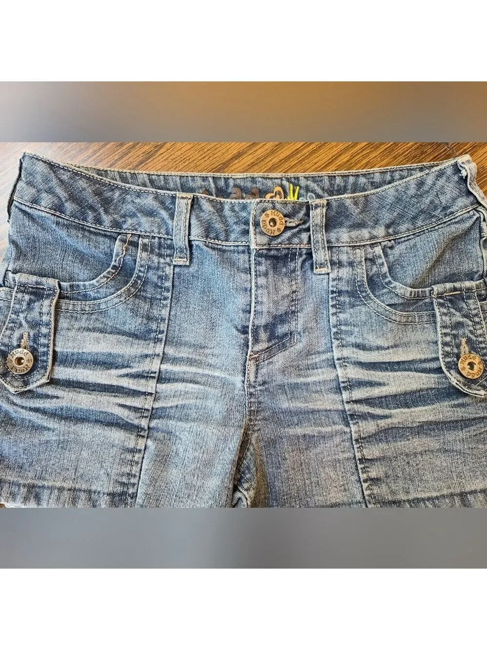 Mudd Girl's Denim Shorts Size 14 EUC Blue